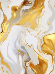 Seamless Liquid Marble Surface with Gold Detailed Texture