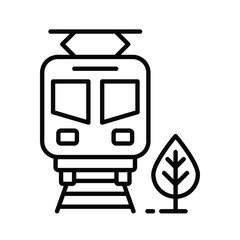 Train icon design, ready to use isolated on white background