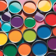 Fototapeta premium paint cans