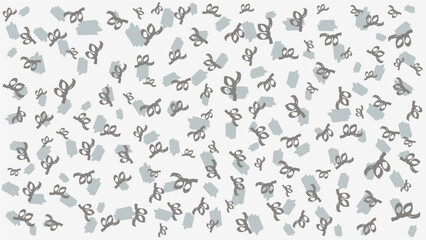 Gray grey and blue vector organic confetti background