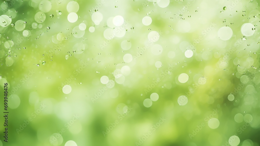 Poster close-up view of water droplets on a window. can be used to depict rain, condensation, or a wet surf