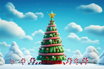 Cute 3D Christmas Tree