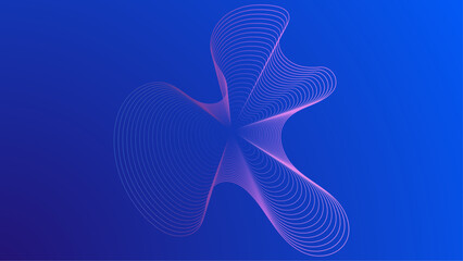 Blue and purple violet vector light soundwave background
