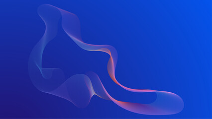 Blue and red soundwave background