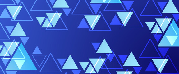 Fototapeta premium Blue and white vector minimalist simple abstract geometric background