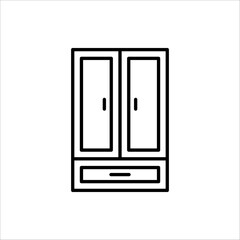 cupboard icon. vector illustration for websites, web design, mobile app, info graphic on white background