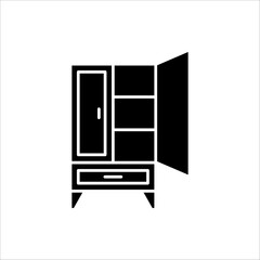cupboard icon. vector illustration for websites, web design, mobile app, info graphic on white background