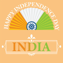 77 year Happy Independence Day India Vector Template Design Illustration design