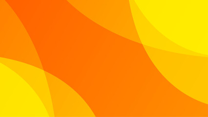 Yellow and orange background abstract art vector with shapes