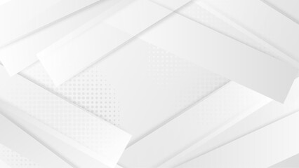 White minimal geometric shape abstract background