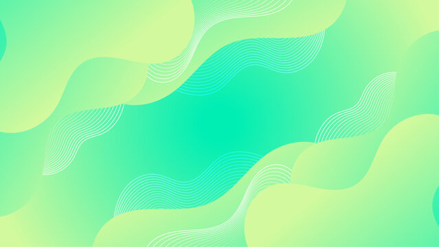 Green vector abstract creative background in minimal and simple trendy style