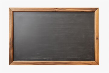 A blackboard with a classic wooden frame, perfect for educational and creative purposes