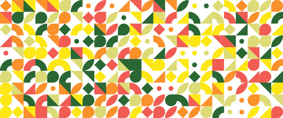 Vector colorful colourful abstract banners with mosaic geometric design