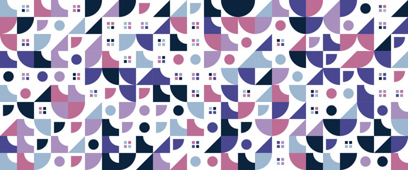 Colorful colourful abstract geometric vector pattern mosaic shapes banner