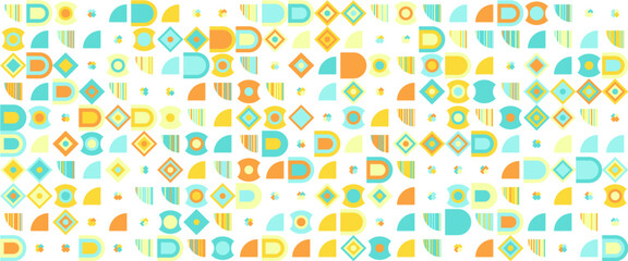 Colorful colourful vector modern banners with abstracts shapes geometric mosaic