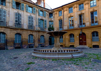 Place d'Albertas fountain; Aix en Provence