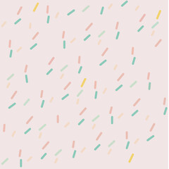 colorful confetti on pink background pattern vector print