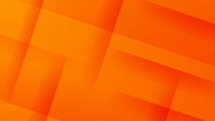 Orange vector abstract background with simple geometric shapes