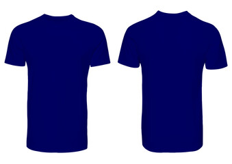 High Resolution Navy Blue T-Shirt Mockup