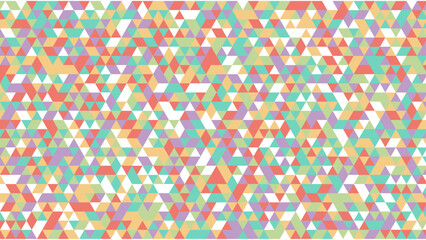 Colorful colourful modern minimalist mid century neo geometric mosaic triangle bauhaus style memphis seamless pattern abstract vector illustration - obrazy, fototapety, plakaty