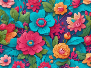 seamless floral pattern background