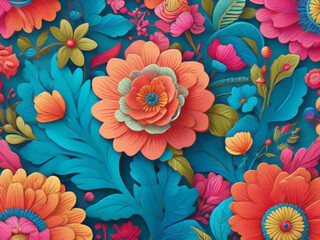 seamless floral pattern background