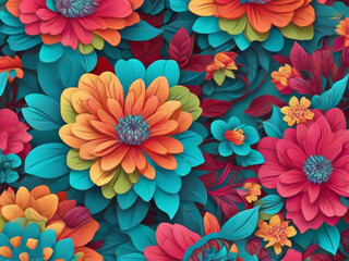 seamless floral pattern background