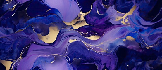Swirls of marble or the ripples of agate. Liquid marble texture. Fluid art. abstract waves - obrazy, fototapety, plakaty