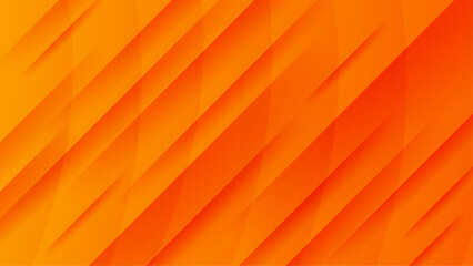 Orange abstract background with shapes