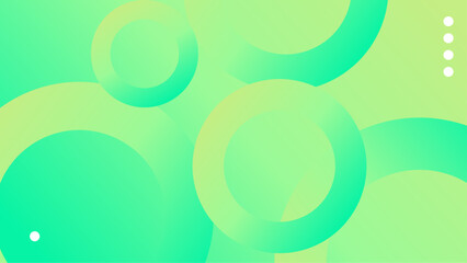 Green vector modern abstract background with shapes