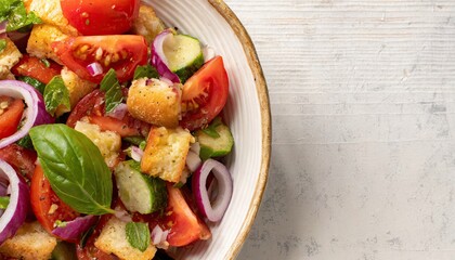 Traditional Tuscan Panzanella Salad