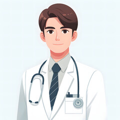 Fototapeta premium doctor with stethoscope