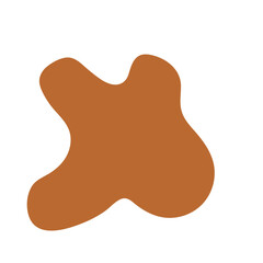 irregular blob shape abstract elements graphic flat style design. 不規則なブロブ形状の抽象的な要素グラフィック フラット スタイル デザイン