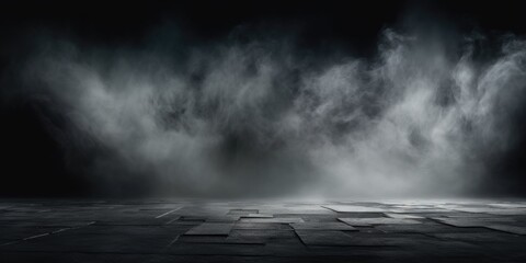 Smoke billowing out of the ground, creating a dramatic and mysterious atmosphere. Suitable for...