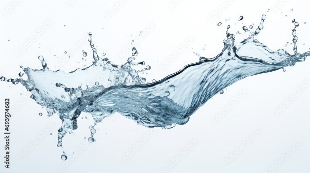 Aufkleber a simple yet striking image of a water splash on a clean white surface. perfect for use in advertisi