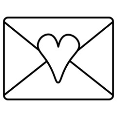 valentines line icon