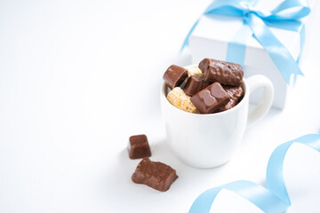 ホワイトデーとチョコのフリースペース