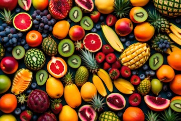fruits and vegetables background