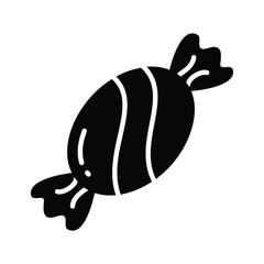 Wrapped sweet candy and toffee vector design isolated on white background