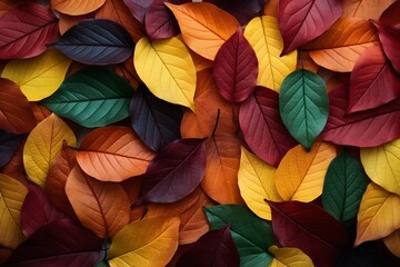 Fototapeta na wymiar Autumn colorful leaves background