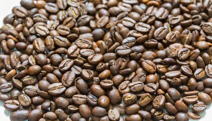 coffee beans on a wooden background