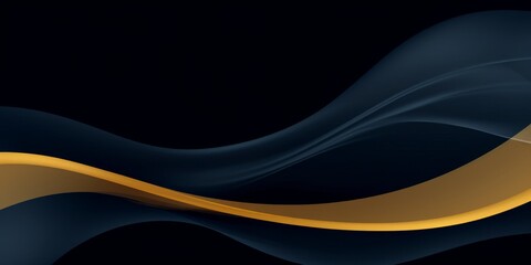 Abstract navy blue and gold background, AI generated