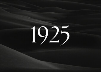 Vintage 1925 birthday, Made in 1925 Limited Edition, born in 1925 birthday design. 3d rendering flip board year 1925.