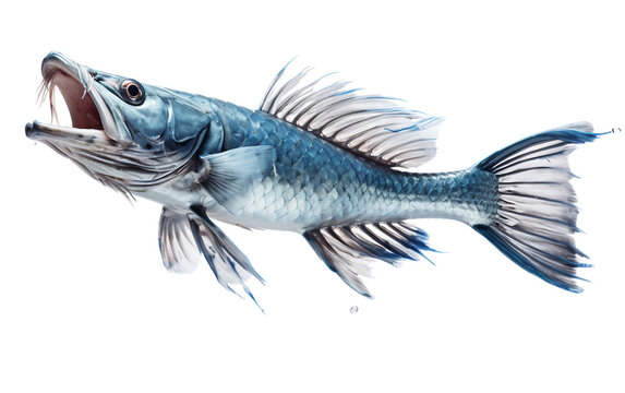 Viperfish isolated on transparent background.