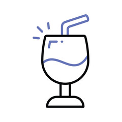 Have a look at this amazing icon of drink glass, wine glass vector design