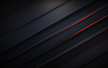 Obraz premium Gold vector stripes are arranged in a bevel line fashion, creating a dynamic contrast against the dark backdrop