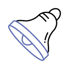 Download this premium icon of bell, notification bell vector design