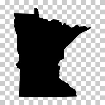 recommend clip art: Minnesota map shape, united states of america. Flat concept icon symbol vector illustration