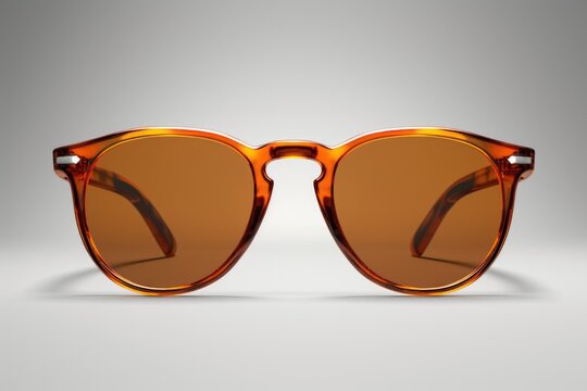 A pair of sunglasses placed on a clean white surface. Versatile image suitable for fashion, summer, travel, and lifestyle concepts