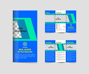 Real Estate Trendy brochure template design